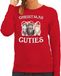 Bellatio Decorations Katten Kersttrui sweater - Christmas cuties - rood - dames - XL