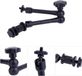 Bol Magic Arm met 11 inch scharnierende verstelbare wrijving - twee 360 graden balhoofden - flitsschoencamera's camcorders - Noir