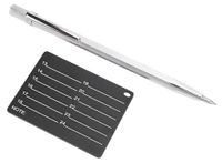 Kryptische woordplaat van 2 mm Aluminium, met graveerstift