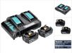 Makita Power Source Kit 18 V met 2x BL 1830 B 3.0 Ah accu (197599-5) + DC 18 SH dubbele lader (199687-4)
