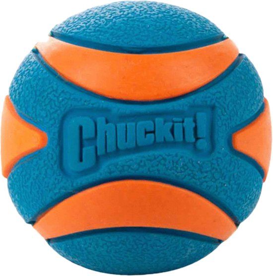 Chuckit! Ultra Squeaker Ball - Small - Ø5 cm - Blauw/Oranje
