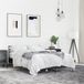 vidaXL Bedframe Hout Metaal Zwart 120x190 cm