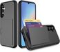 Smartphonica Telefoonhoesje Geschikt voor Samsung Galaxy A34 sterk TPU met pasjeshouder - Zwart
