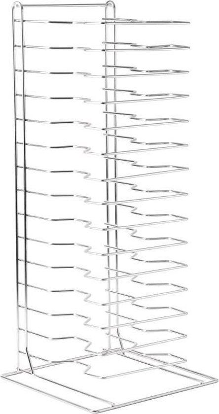 Vogue Pizza Rek | 15 Verdiepingen | Zwart | 300 cm breed