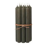 Broste Copenhagen kaars set 10 grijsgroen