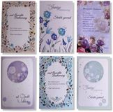 Cards & Crafts 6 Luxe Condoleance Wenskaarten - Oprechte / Innige Deelneming - 12x17cm - Gevouwen kaarten met envelop