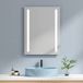 EMKE Badkamerspiegel, led, 60 x 80 cm, met koud wit licht, wandspiegel