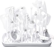 Icecat Support de séchage pour biberons, égouttoir pour biberons, biberons, tétines grises, gobelets et accessoires pour biberons, sans BPA, gris