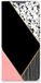 Motorola Moto E32 | Moto E32s Housse sur pied Noir Rose Formes