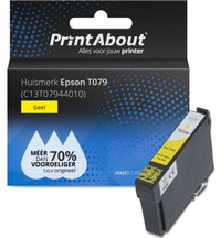 PrintAbout Huismerk Epson T0794 (C13T07944010) Inktcartridge Geel