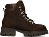 Sacha - Dames - Bruine veterlaarsjes met pony hair - Maat 42