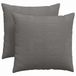 vidaXL - Zitkussens - 2 pcs - Lichtgrijs - 45 x 45 cm - Corduroy stof