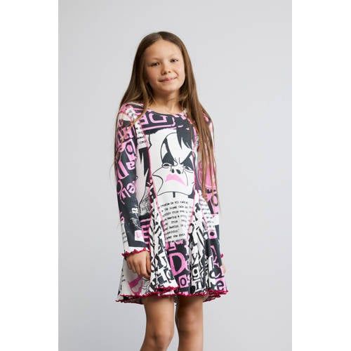 Desigual A-lijn midi jurk - wit