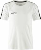 Craft Kinder Sportshirt Squad 2.0 Contrast Jersey Jr 1912727 - White - 134/140