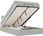 vidaXL Bed Poef met Matras en LED's 120x190 cm Fluweel Lichtgrijs