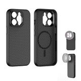 FREEWELL Pro Filmmaker Beschermhoes voor iPhone 14 Pro | magnetische filterhouder en 17 mm lensslot, zwart