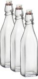 Bormioli Rocco Beugelfles/Weckfles - 3x - 500 ml - Vierkant - Transparant