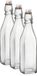 Bormioli Rocco Beugelfles/Weckfles - 3x - 500 ml - Vierkant - Transparant