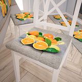 PETTI Artigiani Italiani - Stoelkussens, eetkamerstoelkussens met stropdassen, afneembare zitkussens, microvezel gewatteerde stoelkussen, 100% Made in Italy