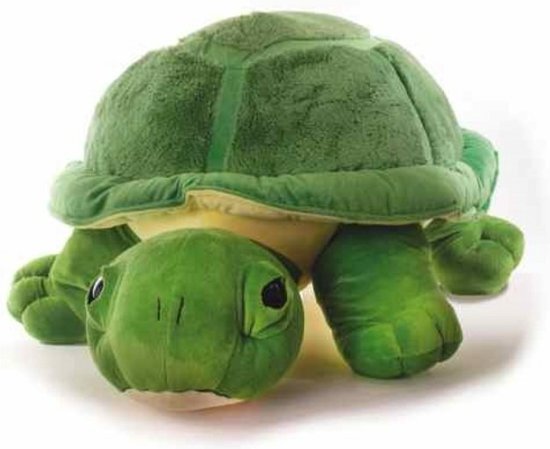 Inware 6968 - knuffeldier schildpad Chilly, 53 cm, groen, knuffelschildpad, knuffeldier