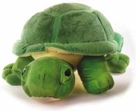 Inware pluche schildpad knuffeldier - groen - 53 cm