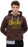 Superdry Vintage Logo Tonal Hoodie Heren Koffiebonenbruin L