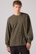 Levi's T-shirt à manches longues graphique authentique - Hommes - M - Marron / Artie Jacquard Stripe Coffee