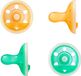 Tommee Tippee Nacht borstachtige fopspeen - 4 Stuks - 0-6 maanden - op huid lijkende textuur - BPA-vrij