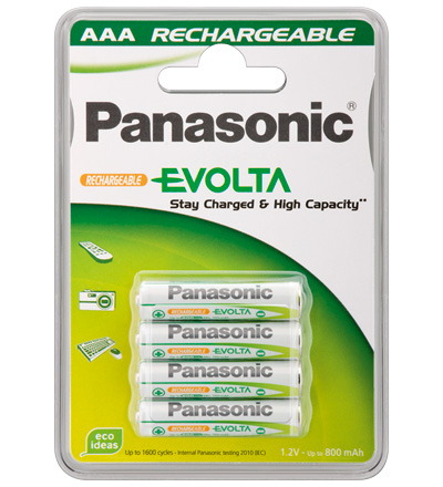 Panasonic AAA 800mAh NiMH 4-BL EVOLTA Panasonic