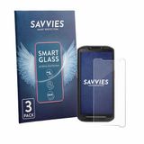 Savvies 3 Stuks Screenprotector - Geschikt voor Point Mobile PM84P - Beschermfolie Glas Transparant