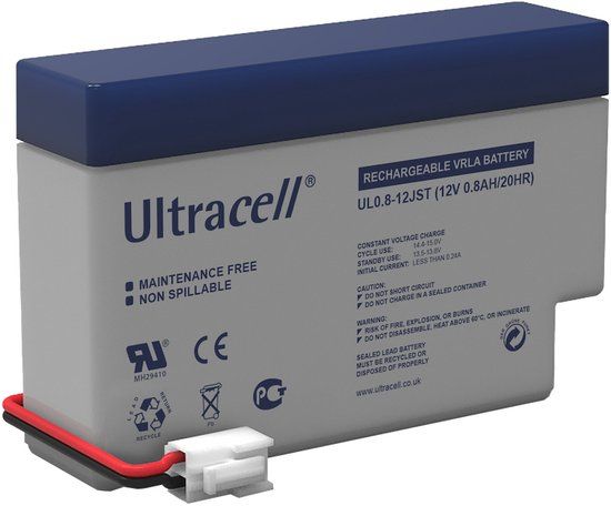 Ultracell Bleiakku 12 V 0.8 Ah UL0.8-12 weiss/blau