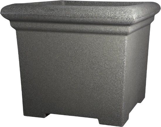Merkloos Prestige Vierkante 200L Grijze Plantenbak Bloempot