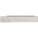 Häfele poignée de meuble H2195 en métal, aspect acier inoxydable, entraxe 64 mm, longueur 124 mm