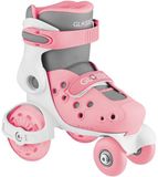 Globber – 26-29 – Quad skeelerset – 4 wielen – TPR rem – Pastel roze