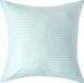Homescapes Satijn Streep Katoen Kussensloop 60x60 cm – Aquablauw – 100% Egyptisch Katoen – Draaddichtheid 330