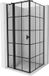Mexen Mist T cabine de douche à charnières gauche 110 x 110 , grille noire, noir