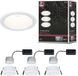 Paulmann Lampe encastrée LED 3-Step-Dim Cole Coin Set de 3 IP44 rond 88 mm 3x6W 3x470lm 2700K Blanc