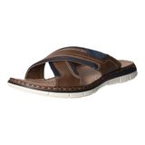 Rieker Slipper 25182-14 Blauw Bruin
