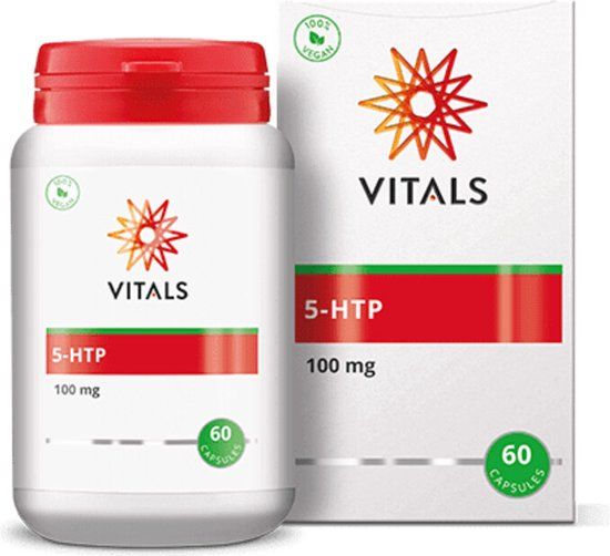 Vitals 5-HTP Capsules - 100 mg - 60 Capsules