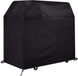Merkloos Housse de protection pour barbecue à gaz imperméable en tissu Oxford - Convient pour Tepro Toronto grill au charbon de bois - 105 x 49 x 102 cm - Noir