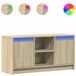 VidaXL TV-meubel met LED-verlichting, Sonoma eikenhout, 180x34x50 cm