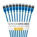 StarTech.com 6ASTP34BLS15CM10PK Netwerkkabel Blauw 0,15 m Cat6a U/FTP (STP) Rond