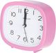 Giftdecor Wekker/alarmklok Good Morning - roze - kunststof - 12 x 10 cm - staand - rond - batterij voeding