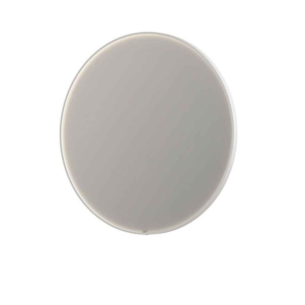 Ink SP24 Spiegel - 120x4x120cm - LED colour changing - dimbaar - Spiegelverwarming - rond - in stalen kader - aluminium wit mat 8409341