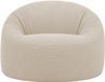 Bananair - Pouf avec housse amovible - velours côtelé - Beige - 100 cm