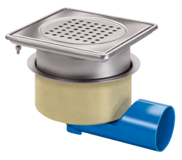 RVS Afvoerput - 200 x 200 mm - 75l/min