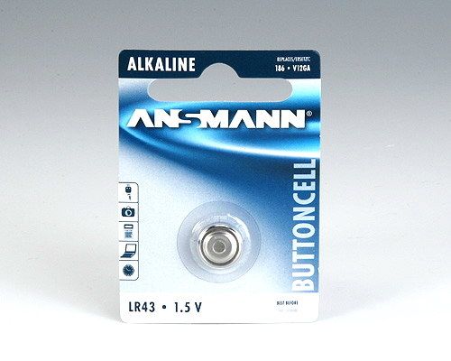 Ansmann LR43 Alkaline Battery - 1.5V - Single-use