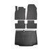 OMAC 6150YPS-484 Jeu de tapis de sol noir, Caoutchouc