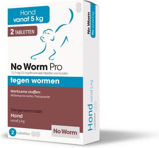 Exil No Worm Pro - Hond - 2 Tabletten