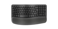 Logitech Wave Keys Ergonomisch Toetsenbord - RF Draadloos + Bluetooth - QWERTY Brits Engels - Grafiet